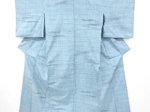 アンティーク　絣模様織り出し手織り紬単衣着物